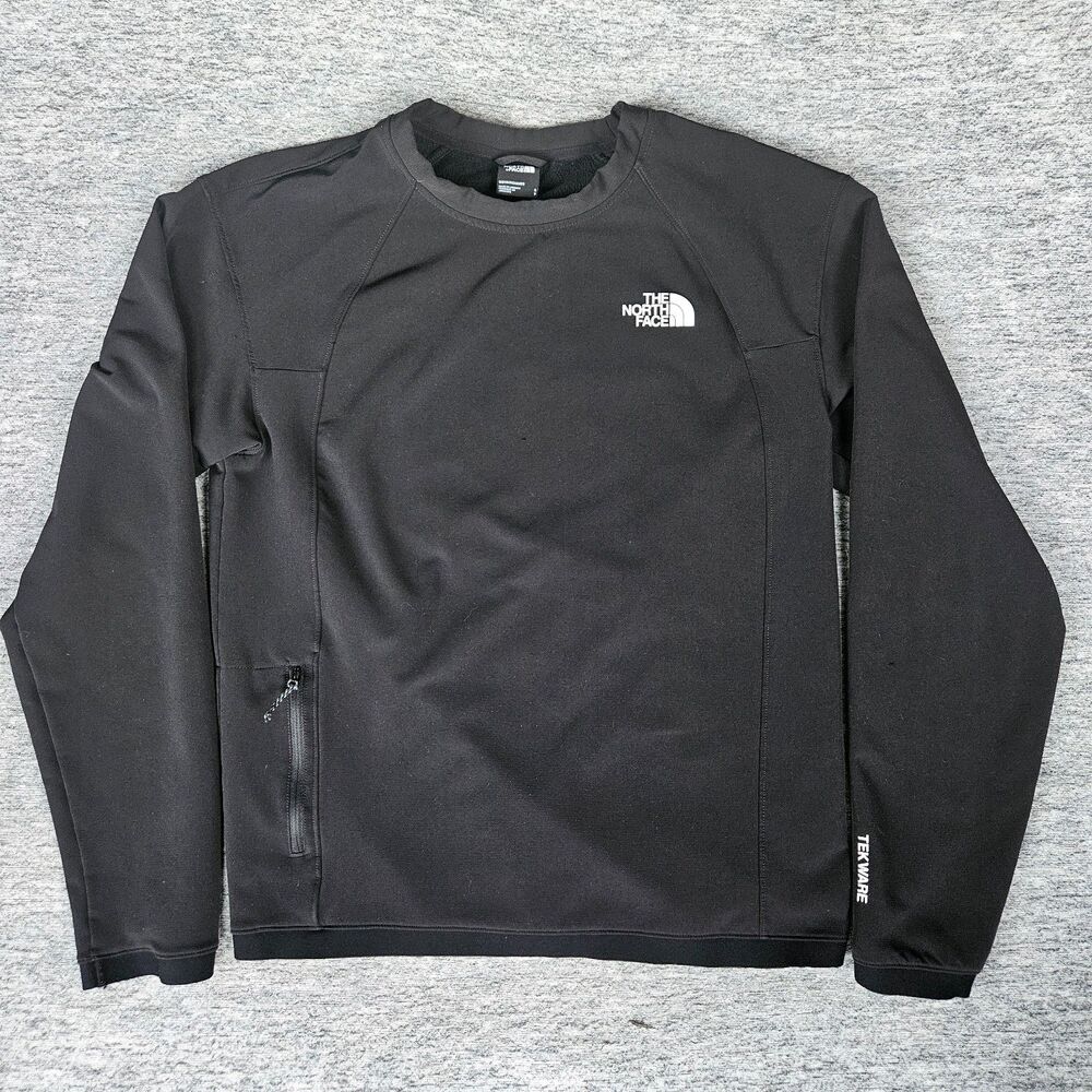 The North Face Tekware Crewneck Black Pullover Flashdry Men’s Small Outdoor Gorp